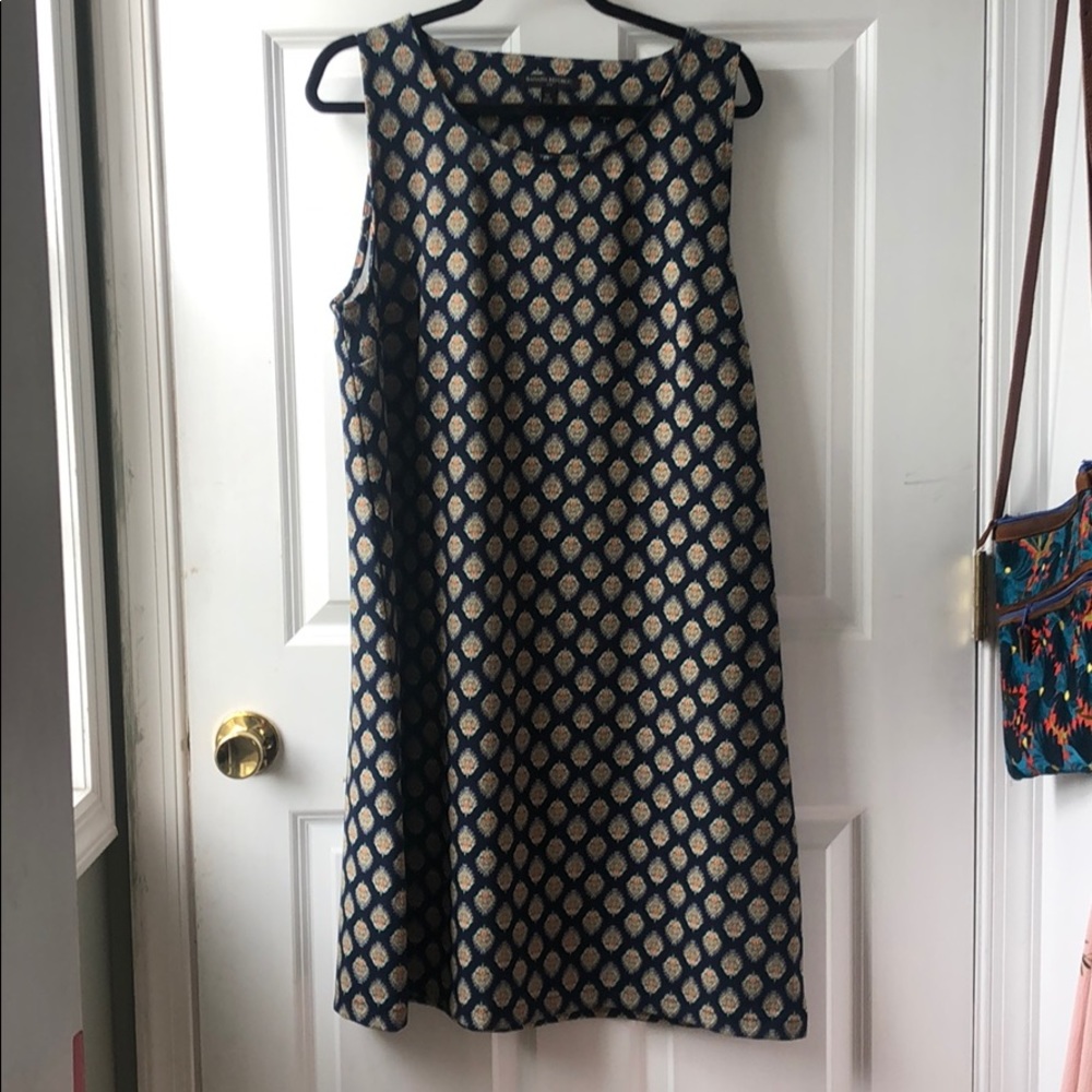 Printed dress navy